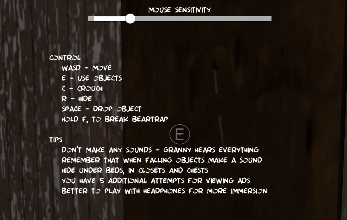 Game controls guide